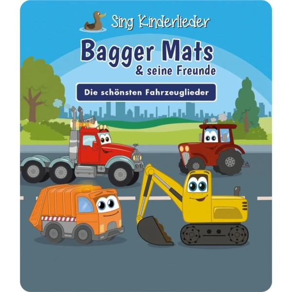 Tonies Sing Kinderlieder - Bagger Mats & Seine Freunde: Die Schönsten Fahrzeuglieder, Spielfigur – Bild 4